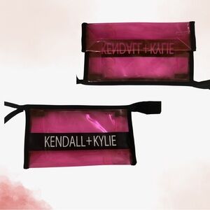 Kendall + Kylie Pink Transparent‎ Pouch